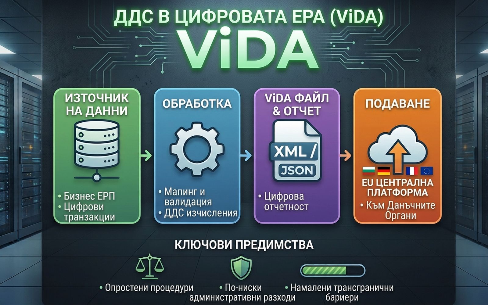 ViDA на ЕС и ВиДА на Нюро Ноуд — една фактура